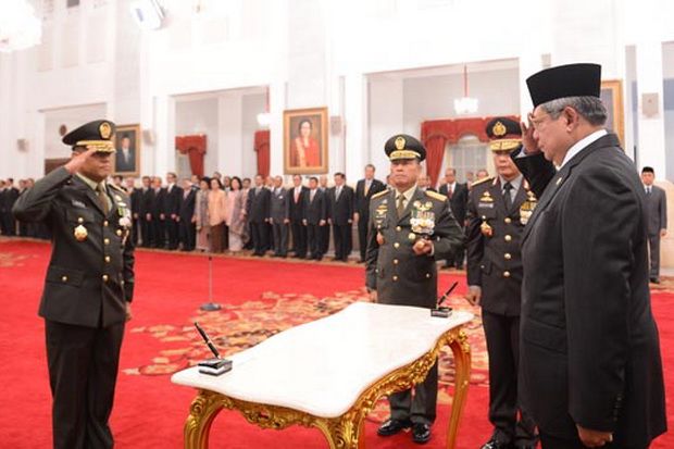 Pesan SBY untuk KSAD Letjen Gatot Nurmantyo