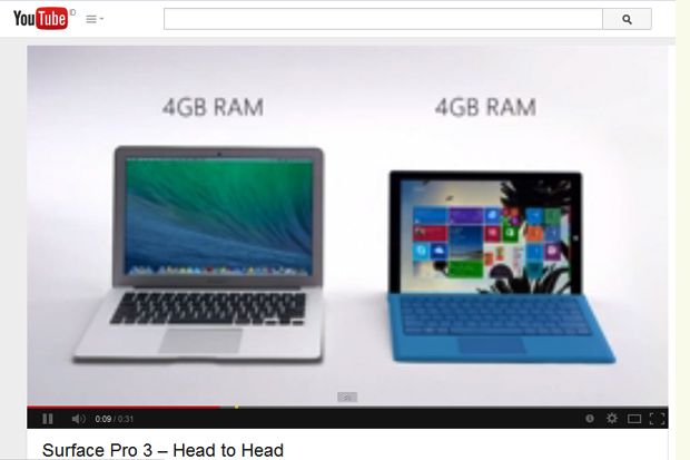 Microsoft Pukul Telak Apple dengan Iklan Surface Pro 3