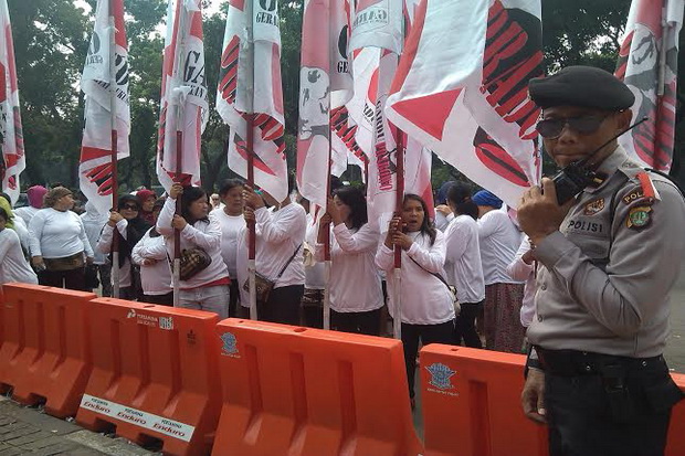Srikandi Gardu Prabowo Kawal Sidang Gugatan MK