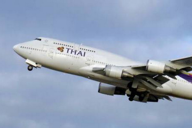 Rusak, Pesawat Thai Airways Menginap Semalam di Bali