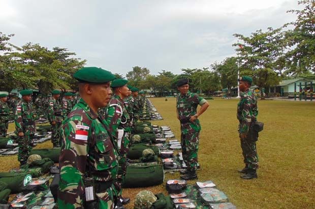 350 Personel Yonif 433/JS Dikirim ke Perbatasan RI-Malaysia