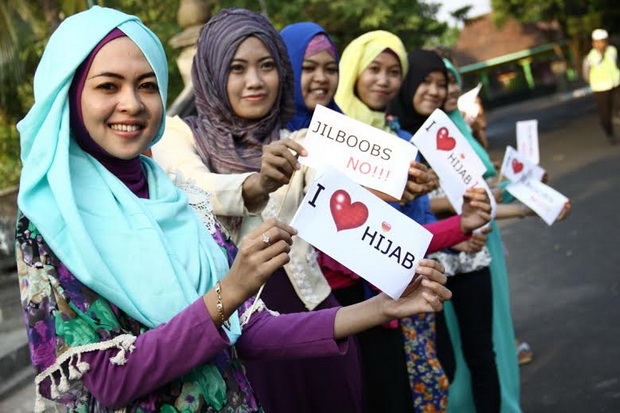 Hijabers Tulungagung Kampanye Tolak Jilboobs