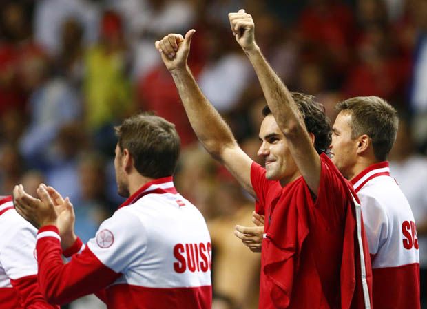 Federer Bawa Swiss ke Final