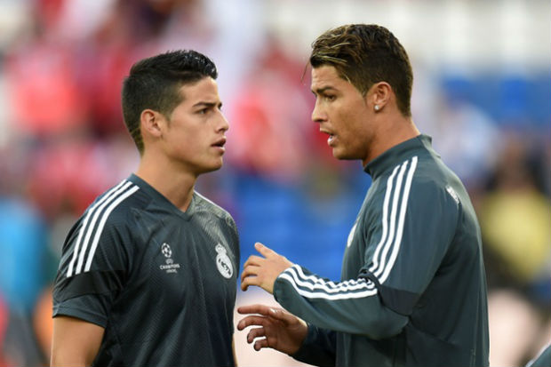Ogah Satu Tim, Cristiano Ronaldo usir James Rodriguez