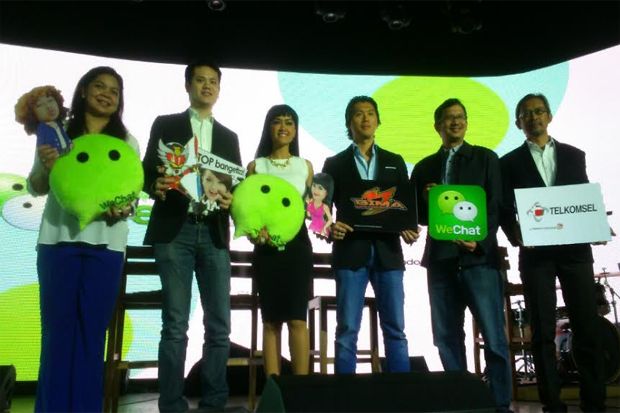 WeChat Hadirkan Stiker Animasi Empat Selebriti Top Indonesia