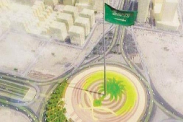 Arab Saudi Bangun Tiang Bendera Tertinggi di Dunia