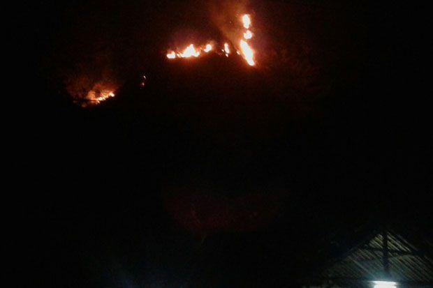 Damkar Lokalisir Kebakaran di Gunung Cupu