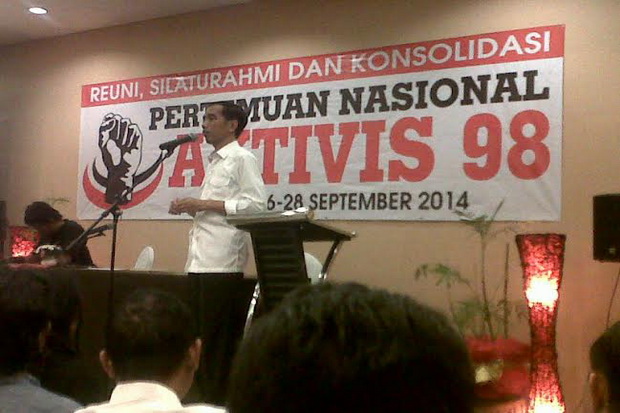 Jokowi Dinobatkan Menjadi Pelindung Akivis 98
