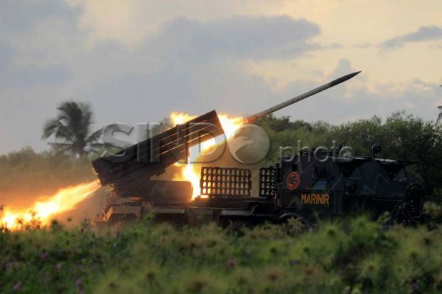 TNI Pamerkan Ratusan Senjata Perang