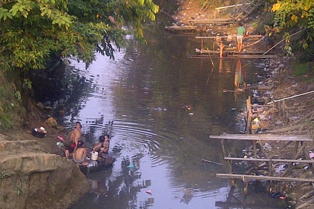 Warga Muba Terpaksa Manfaatkan Air Sungai yang Keruh