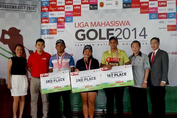 Anugrah Baginda, Widiani dan UNRI Juara LIMA Golf 2014