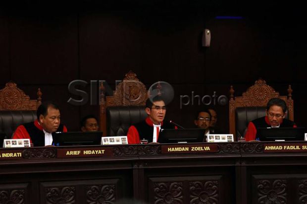 Pemohon Enggak Nongol, Hakim MK Tutup Sidang Uji UU MD3