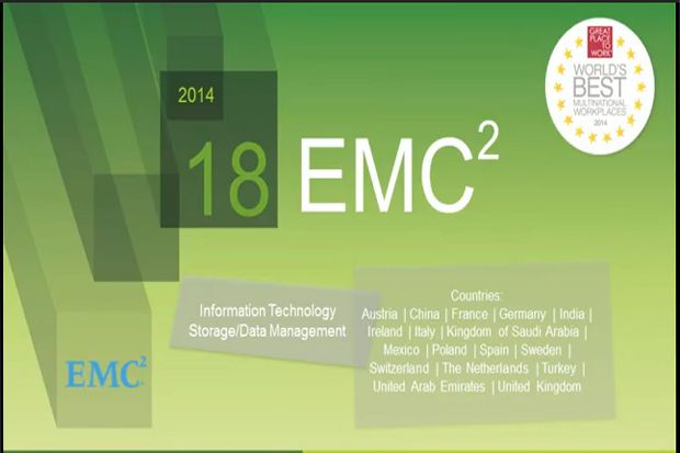 EMC Terpilih World Best Multinational Workplaces
