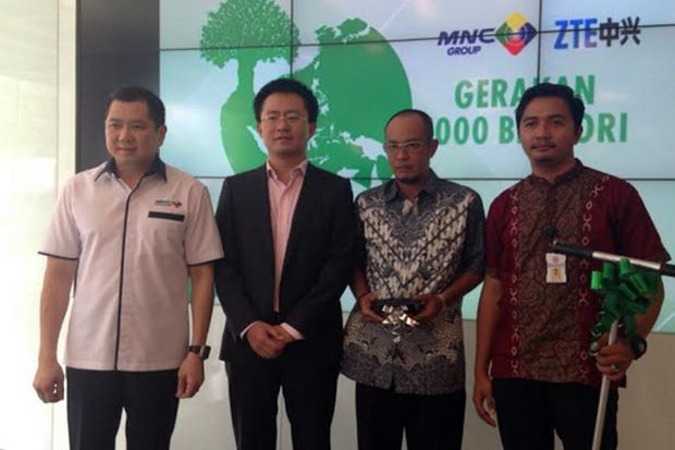 ZTE Bersama MNC Group Gelar Gerakan 1.000 Biopori