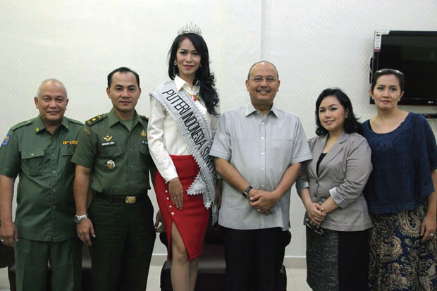 Finalis Putri Indonesia Minta Dukungan ke Eldin