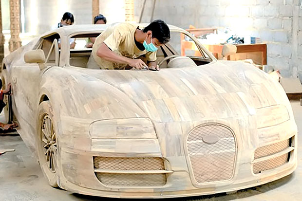 Bugatti Veyron Kayu dari Boyolali