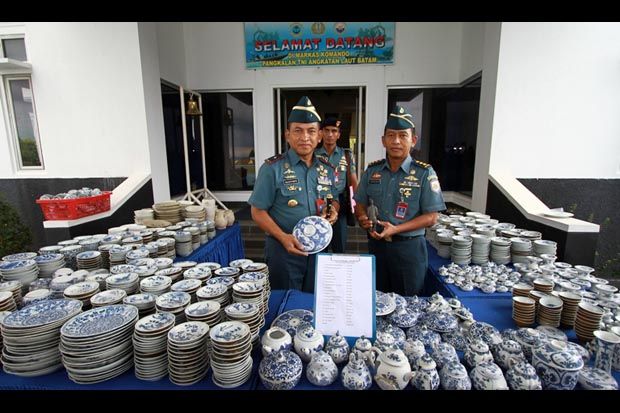 TNI AL Gagalkan Penyelundupan Ribuan Barang Antik