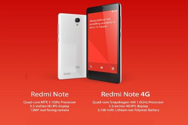 Xiaomi Luncurkan Redmi Note dan Redmi Note 4G