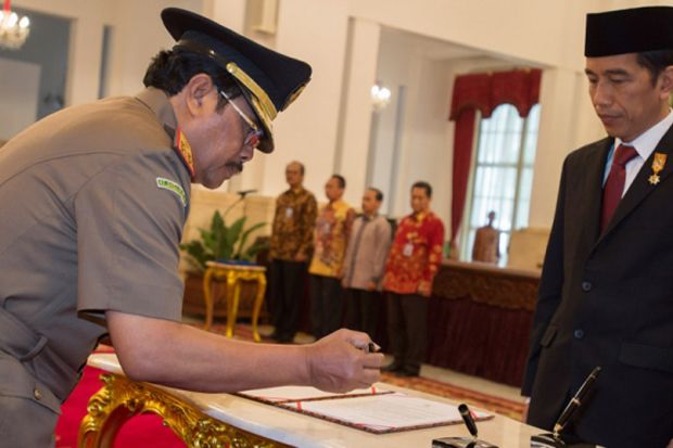 Prasetyo Laporkan Kinerja Kejaksaan ke Jokowi