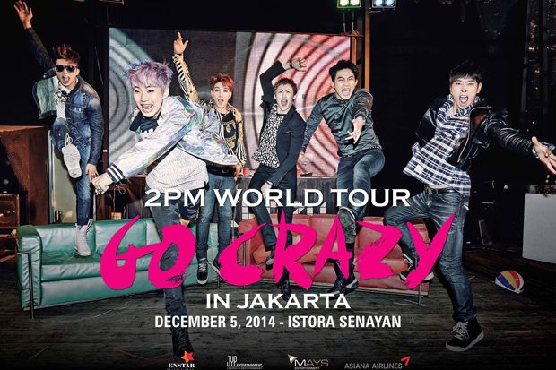 Konser 2PM World Tour Go Crazy di Jakarta Ditunda