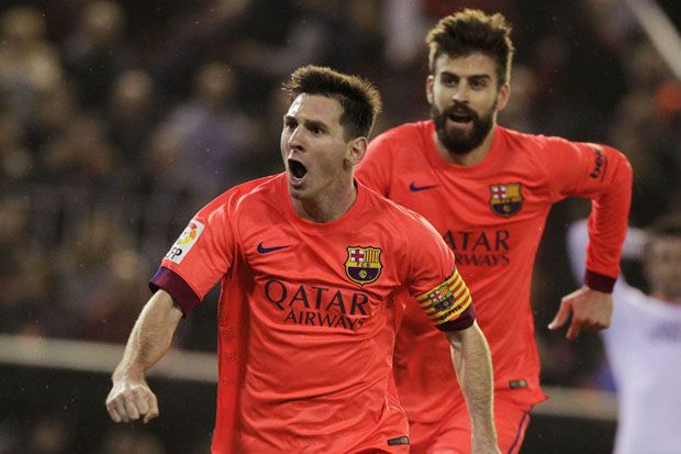 Messi Jadi Sasaran Pelemparan Botol di Mestalla