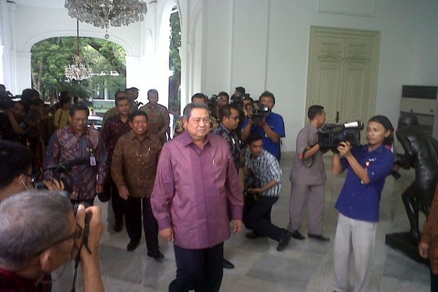 SBY Kembali ke Istana