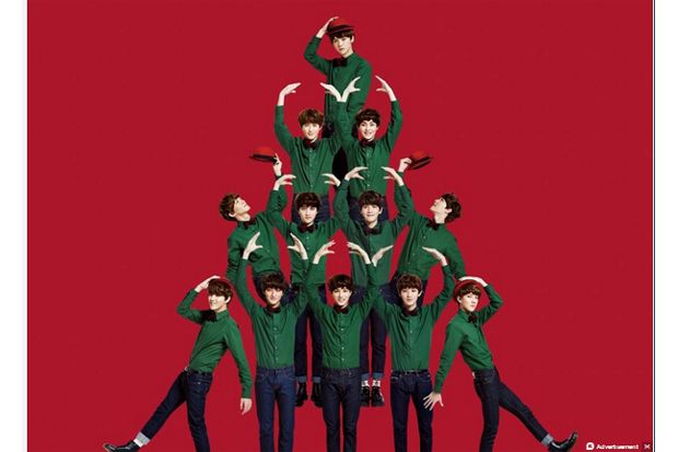 EXO Bawakan Lagu Delicious di Music Bank Spesial Natal