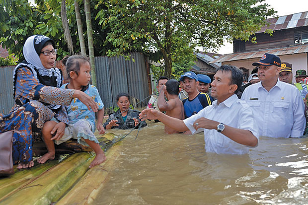 Banjir di Kabupaten Langkat Makin Meluas