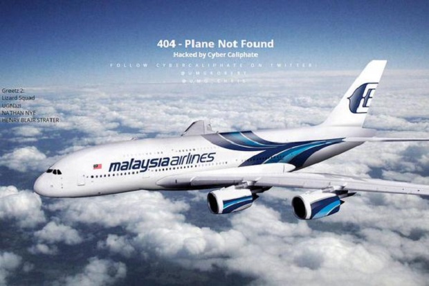 Bajak Situs, Hacker Pro-ISIS Sebut Pesawat Malaysia Airlines Hilang