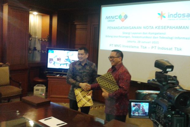 MNC Investama-Indosat Teken Kerja Sama