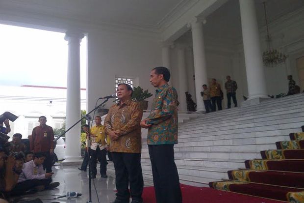 Tampil Kompak Usai Bertemu, Prabowo Komitmen Dukung Jokowi