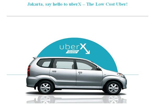 Aplikasi UberX Sapa Warga Jakarta