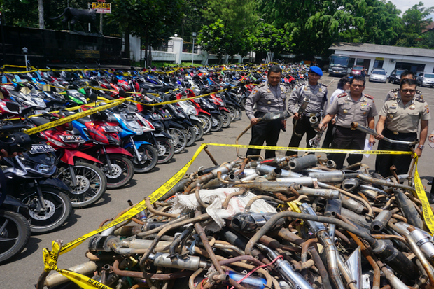 Razia 10 Hari, Polisi Amankan 632 Motor Bodong