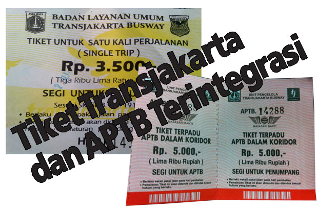 Tiket Transjakarta dan APTB Terintegrasi
