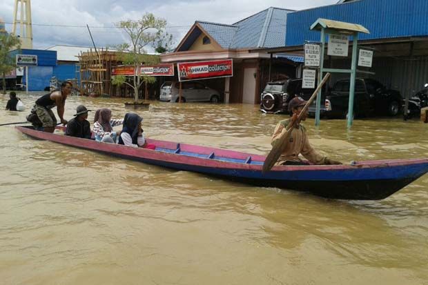 Ibukota Provinsi Kaltara Terendam Banjir