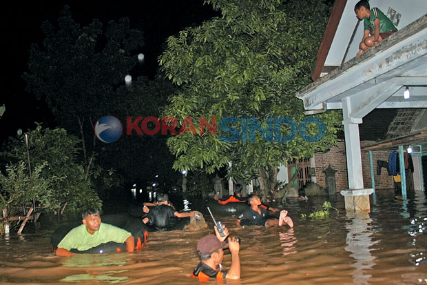 Banjir Terjang Jombang, Aktivitas Dua Kecamatan Lumpuh