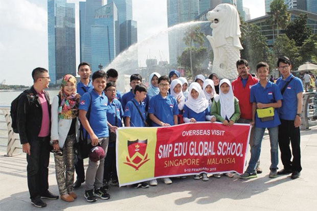 Siswa SMP Edu Global Lakukan Studi Banding