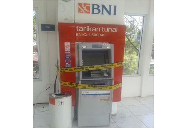ATM Bank BNI di Bandung Dibobol Maling