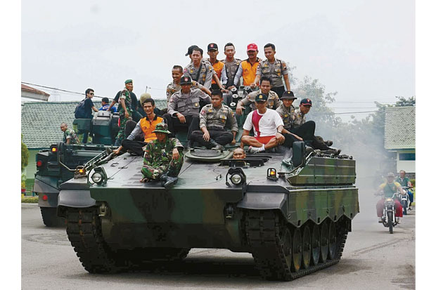 TNI dan Polri Asah Kemampuan Pengamanan
