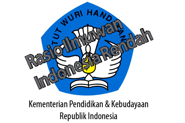 Rasio Ilmuwan Indonesia Rendah