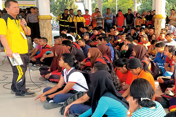 Polresta Latih 500 Pelajar Calon Bintara Polri