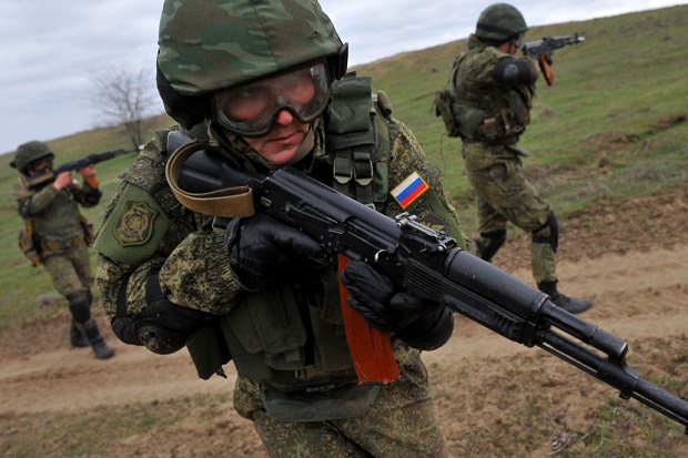Ratusan Marinir Rusia Gelar Latihan Militer di Crimea