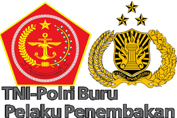 TNI-Polri Buru Pelaku Penembakan