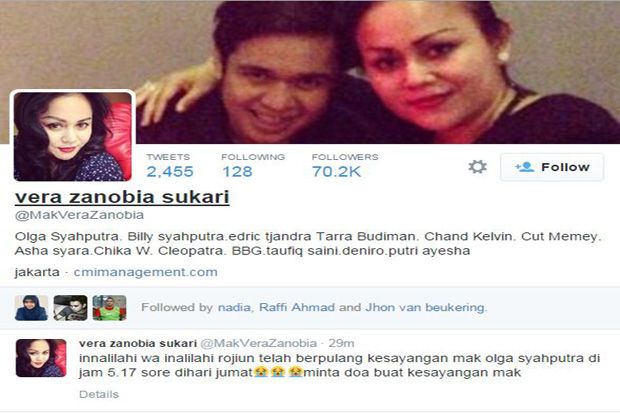 Tanda Cinta Netizen untuk Olga Syahputra