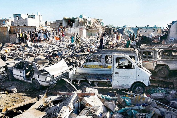 Yaman Dibombardir 36 Jam, Agresi Saudi Masuk Hari Ke-3