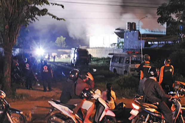 Gudang PT Indomarco Terbakar