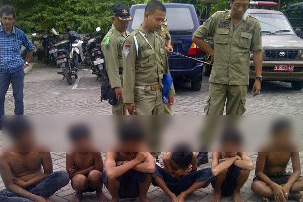 Geng Ngelem Ditangkap Satpol PP Semarang