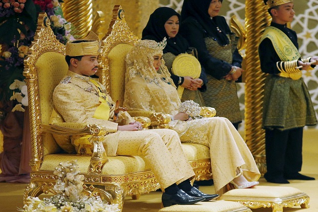 Pernikahan Putra Sultan Brunei Serba Emas dan Kristal