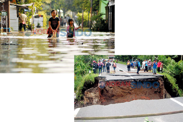 Ribuan Rumah di Solo Terendam Banjir