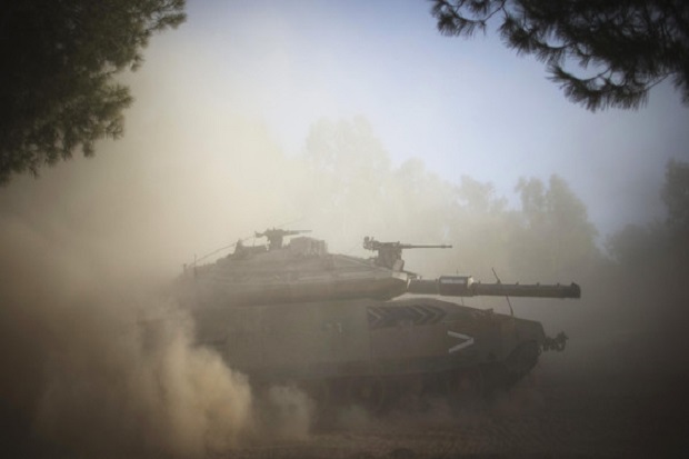Diserang Roket, Tank-tank Tempur Israel Gempur Gaza
